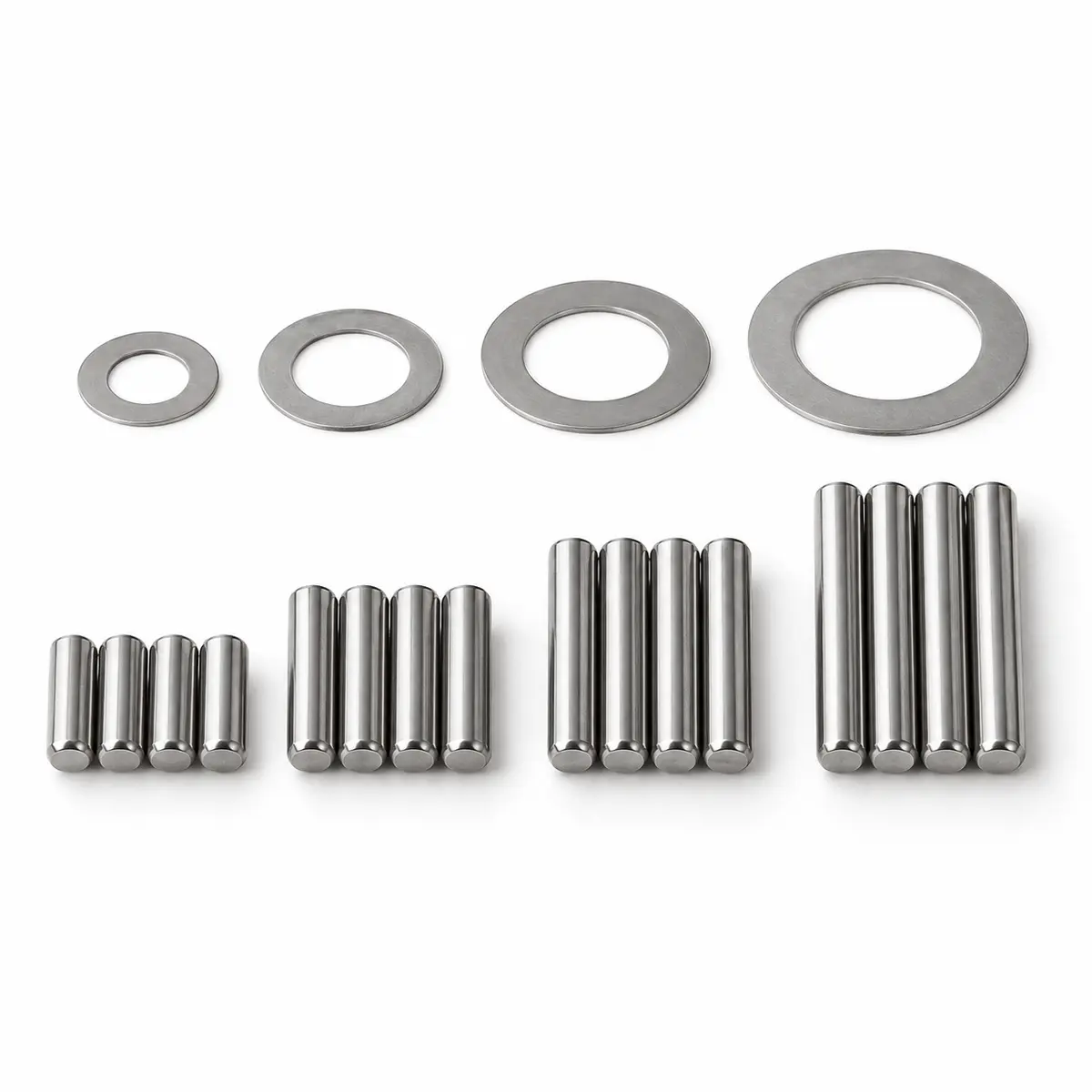 outboard-loose-needle-roller-sizes Different sizes of loose needle rollers for outboard motor bearings