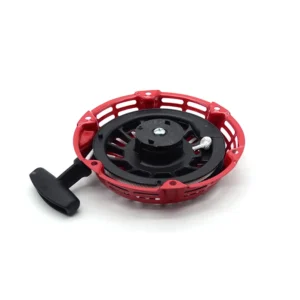 168F GX160 GX200-Style Recoil Starter Assembly - Bent Metal Pawl back view - SKR-005