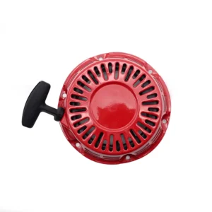 168F GX160 GX200-Style Recoil Starter Assembly - Bent Metal Pawl front view - SKR-005