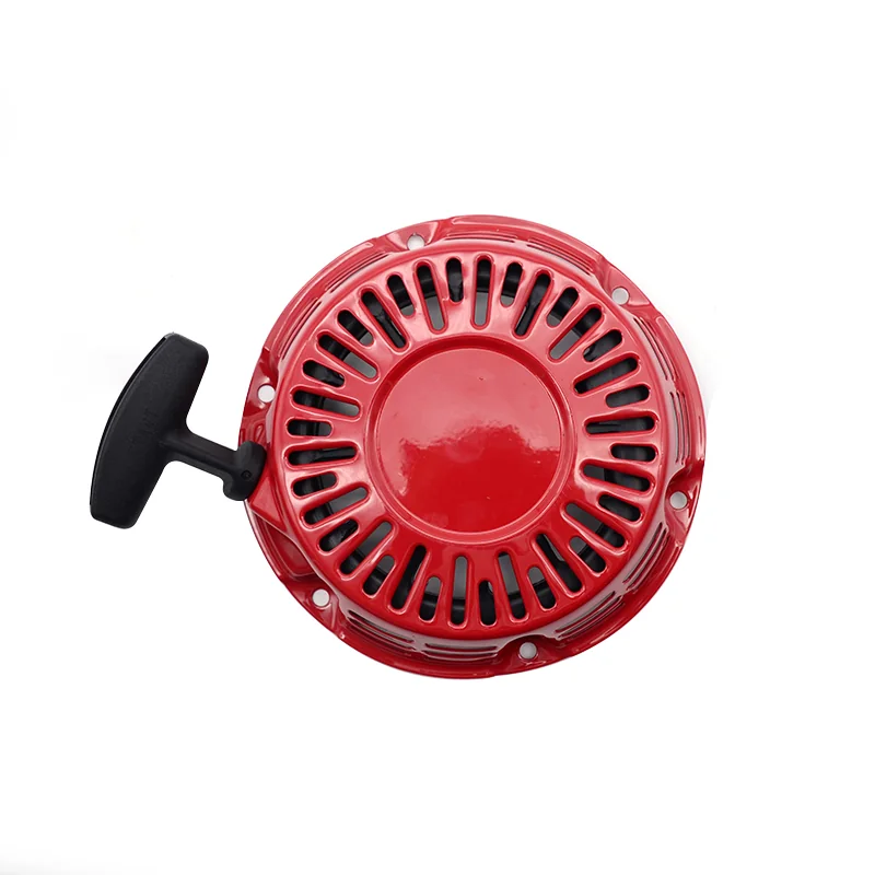 168f-gx160-gx200-style-recoil-starter-assembly-bent-metal-pawl-main-front 168F GX160 GX200-Style Recoil Starter Assembly - Bent Metal Pawl front view - SKR-005