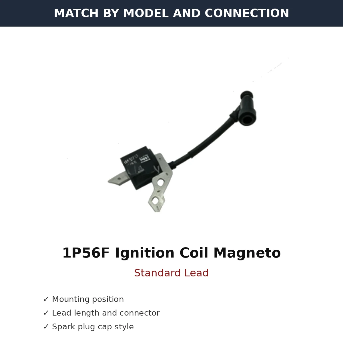 1p56f-ignition-coil-magneto-standard-lead-02-fitment 1P56F Ignition Coil Magneto Standard Lead wholesale generator engine part