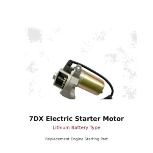 7DX Electric Starter Motor Lithium Battery Type replacement engine part front view