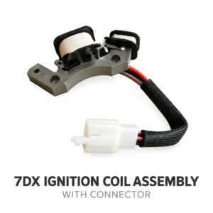 7DX ignition coil assembly with connector replacement part front view