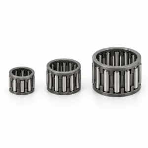 Piston pin needle bearings in multiple sizes for chainsaw engines