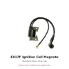 EX17F Ignition Coil Magneto Standard Spark Plug Cap replacement small engine part front view