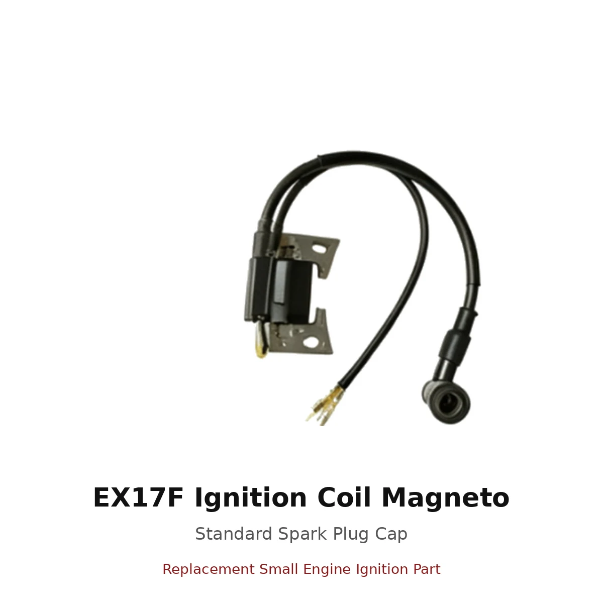 ex17f-ignition-coil-magneto-standard-spark-plug-cap-01-main EX17F Ignition Coil Magneto Standard Spark Plug Cap replacement small engine part front view
