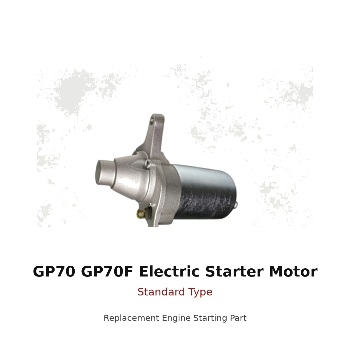 gp70-gp70f-electric-starter-motor-standard-type-01-main GP70 GP70F Electric Starter Motor Standard Type replacement engine part front view