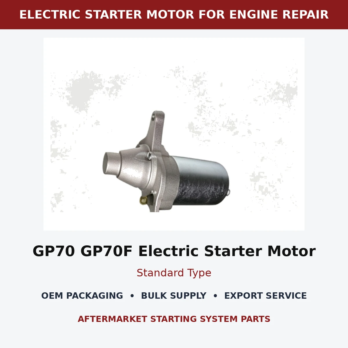 gp70-gp70f-electric-starter-motor-standard-type-03-wholesale GP70 GP70F Electric Starter Motor Standard Type wholesale generator starting part