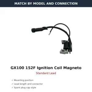 GX100 152F Ignition Coil Magneto Standard Lead wholesale generator engine part