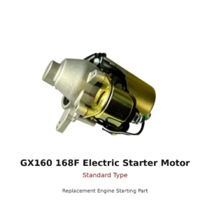 GX160 168F Electric Starter Motor Standard Type replacement engine part front view