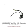GX160 168F Ignition Coil Magneto Shielded Spark Plug Cap replacement small engine part front view