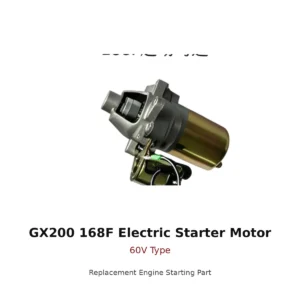GX200 168F Electric Starter Motor 60V Type replacement engine part front view