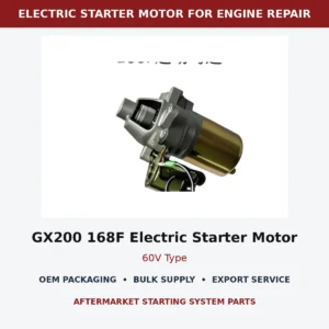 GX200 168F Electric Starter Motor 60V Type wholesale generator starting part