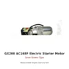 GX200 AC168F Electric Starter Motor Snow Blower Type replacement engine part front view
