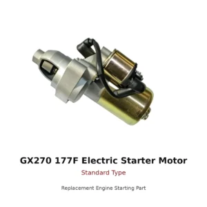 GX270 177F Electric Starter Motor Standard Type replacement engine part front view