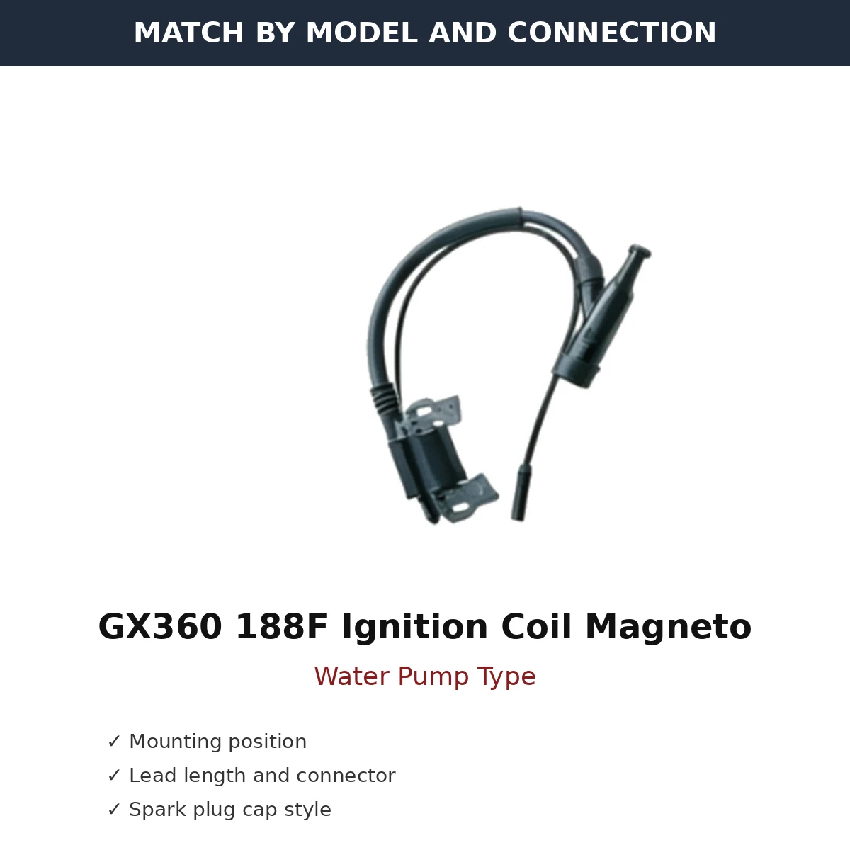 gx360-188f-ignition-coil-magneto-water-pump-type-02-fitment GX360 188F Ignition Coil Magneto Water Pump Type wholesale generator engine part