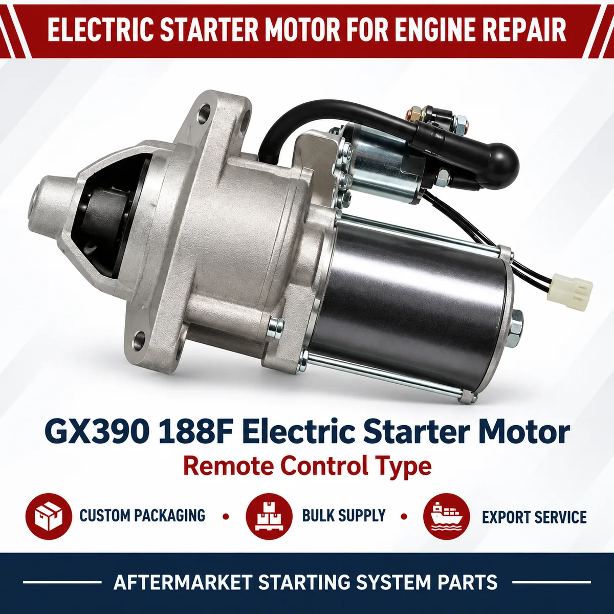 gx390-188f-electric-starter-motor-remote-control-type-03-wholesale GX390 188F Electric Starter Motor Remote Control Type wholesale generator starting part