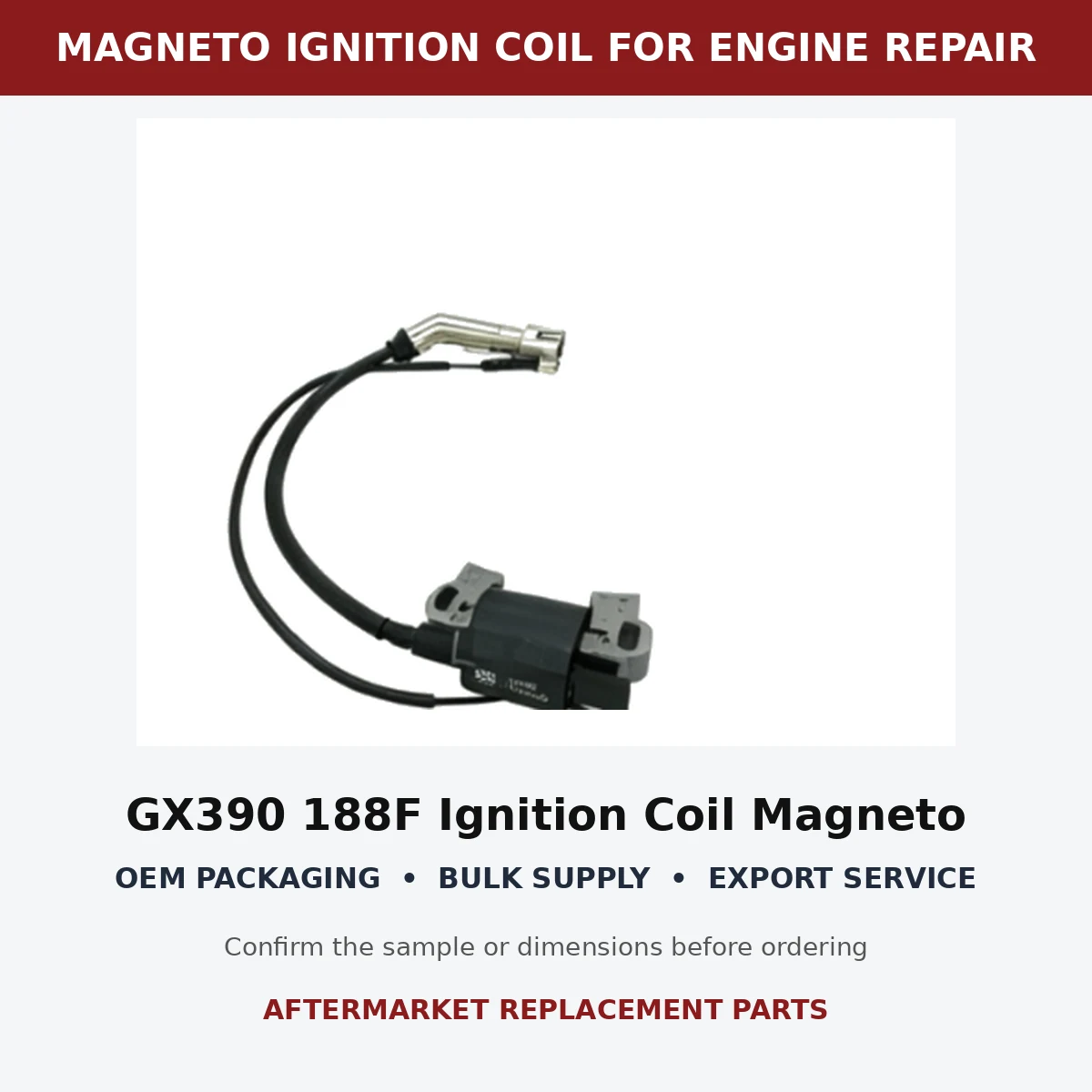 gx390-188f-ignition-coil-magneto-shielded-spark-plug-cap-03-wholesale GX390 188F Ignition Coil Magneto Shielded Spark Plug Cap fitment and connector check