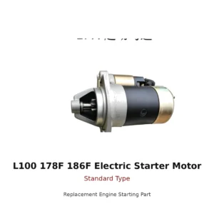 L100 178F 186F Electric Starter Motor Standard Type replacement engine part front view
