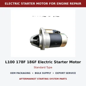 L100 178F 186F Electric Starter Motor Standard Type wholesale generator starting part