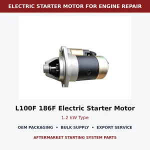 L100F 186F Electric Starter Motor 1.2 kW Type wholesale generator starting part