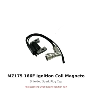 MZ175 166F Ignition Coil Magneto Shielded Spark Plug Cap replacement small engine part front view