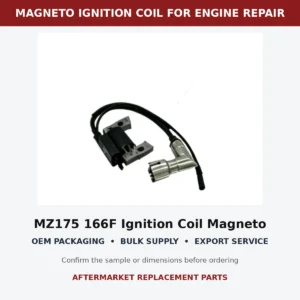 MZ175 166F Ignition Coil Magneto Shielded Spark Plug Cap fitment and connector check