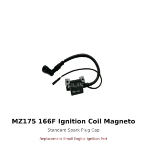 MZ175 166F Ignition Coil Magneto Standard Spark Plug Cap replacement small engine part front view