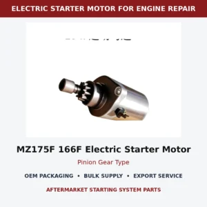 MZ175F 166F Electric Starter Motor Pinion Gear Type wholesale generator starting part