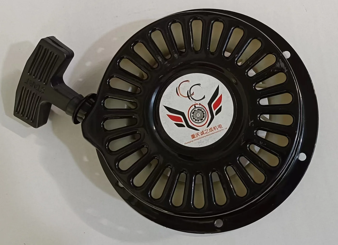 recoil-starter-assembly-for-186f-186fa-l100-diesel-engines-variation-skr-056-front Recoil Starter Assembly Compatible with GX340 GX390 Engines - Bent Metal Pawl back view - SKR-057