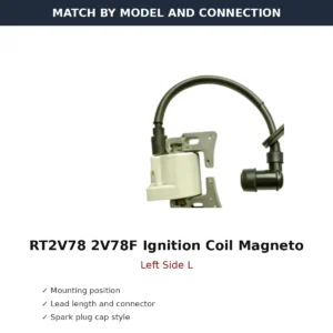 RT2V78 2V78F Ignition Coil Magneto Left Side L wholesale generator engine part