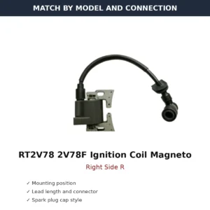 RT2V78 2V78F Ignition Coil Magneto Right Side R wholesale generator engine part